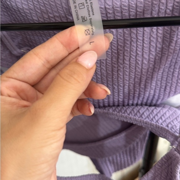 M/L Lilac High waist 2- Piece swimsuit - Picture 8 of 9